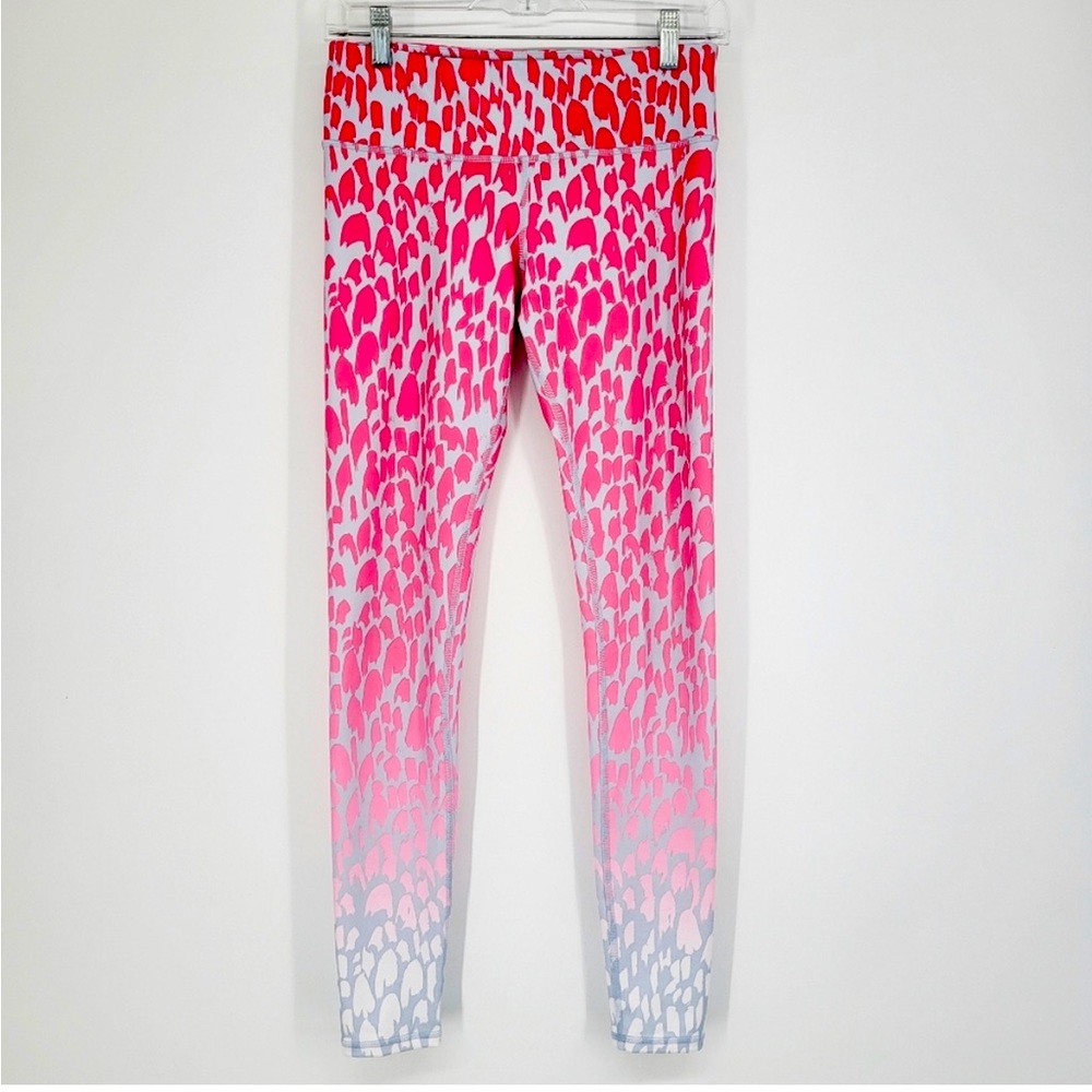 Alo Yoga Vapor Leopard Gradient Ombre High Rise Full Length Leggings Size Medium